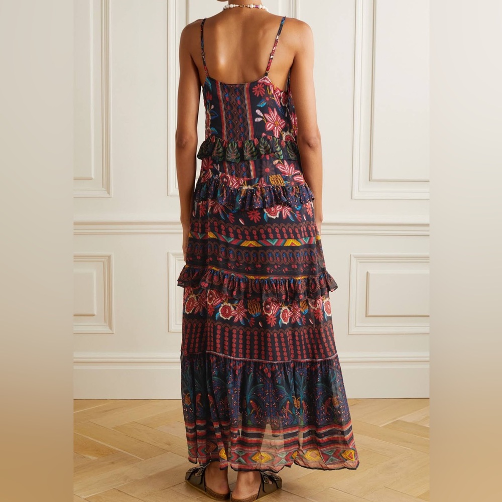 Farm Rio Black Fruit Paradise Maxi Dress